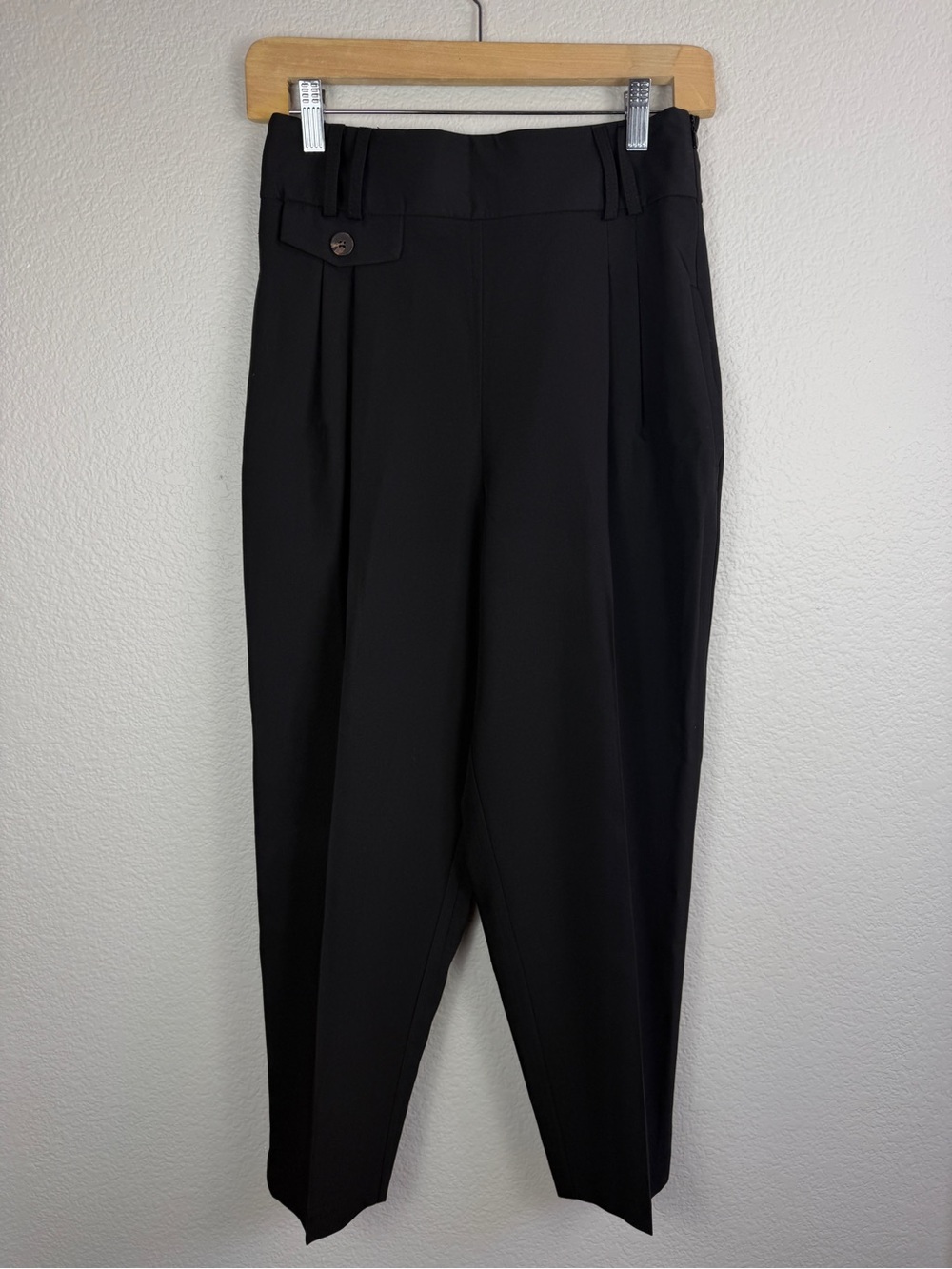 NWOT ASOS Design Petite High Waist Balloon Trousers Black US 4 - Picture 5 of 5